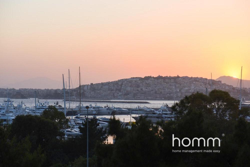 95M² Homm Spectacular Flisvos Marina Sea View Flat Daire Atina Dış mekan fotoğraf